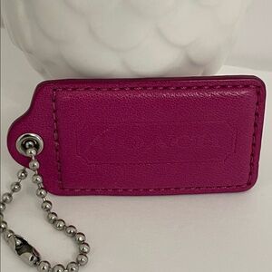 Coach 3” Leather Hang Tag